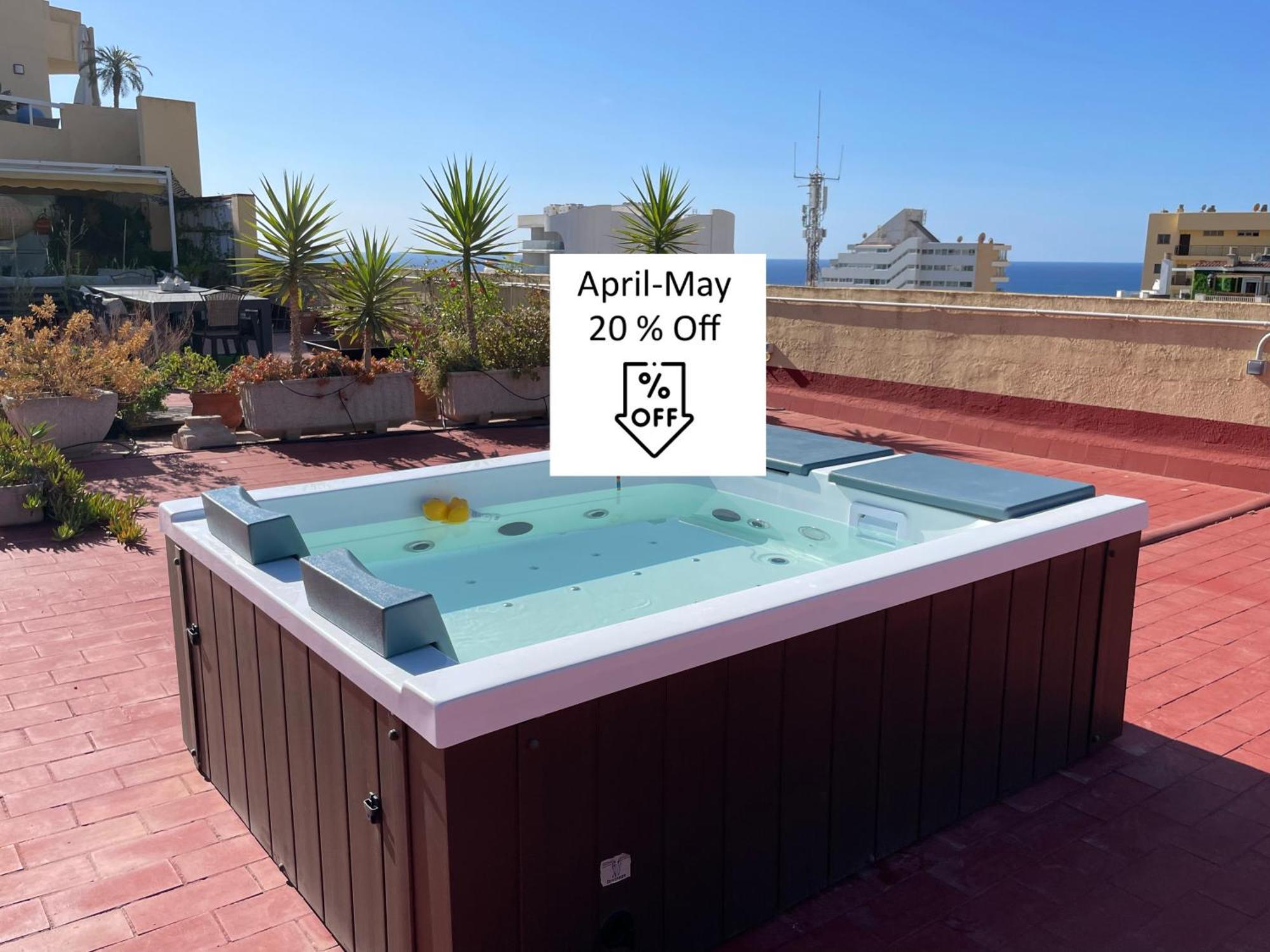 550 M2 Luxury Penthouse - Jacuzzi, Golf & Beach Беналмадена Екстериор снимка